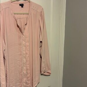 Torrid Light Pink Pleated Top